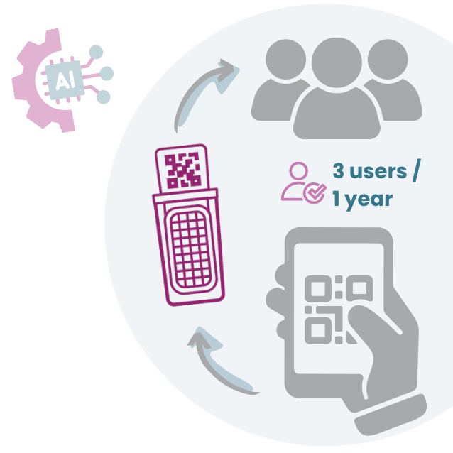 Nomad online application access for 3 user - Subscription for 1 year